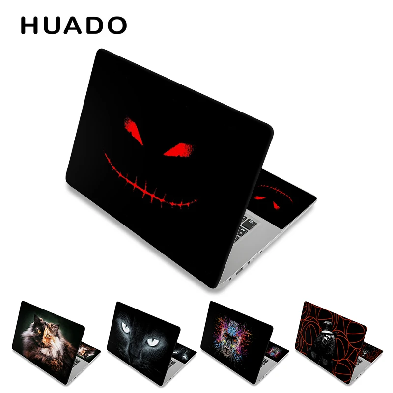 Black Notebook Sticker for 15.6 15" Laptop Skin 14"17" Computer Sticker 13"12" Decal for Macbook/Dell/HP/Xiaomi/Lenovo Laptop Sticker