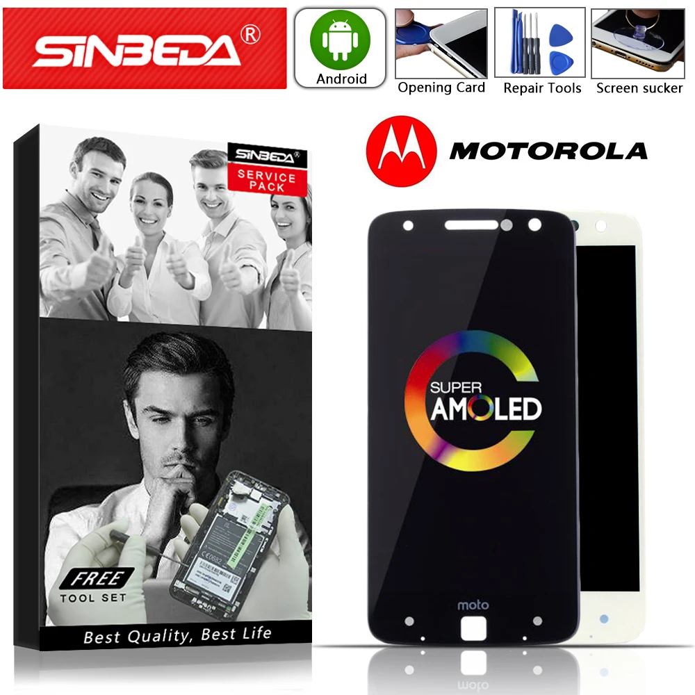

5.5" AMOLED LCD For Motorola Moto Z LCD Display Touch Screen Digitizer For MOTO Z Droid Display XT1650 XT1650-03 LCD Burn-Shadow