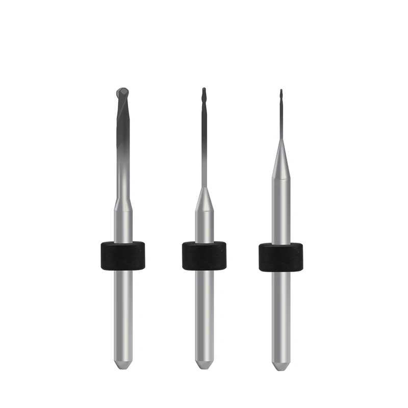 

DC Imes-icore 250i Dental CAD CAM 3mm Shank Diamond Milling Bur Zirconia Coating Burs Milling Cutter 0.6mm 1.0mm 2.0mm