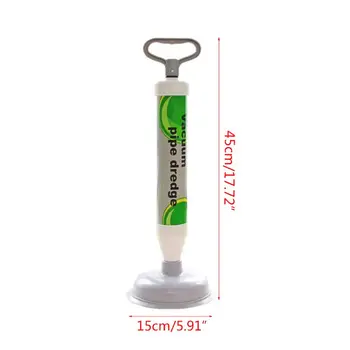 

High-Pressure Manual Sink Plunger Bathroom Vacuum Pipe Toilet Clog Drain Blaster