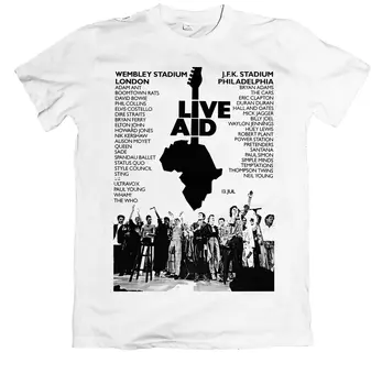 

Live Aid Queen Freddie Mercury Bohemian The Who David Rhapsody Bowie T Shirt