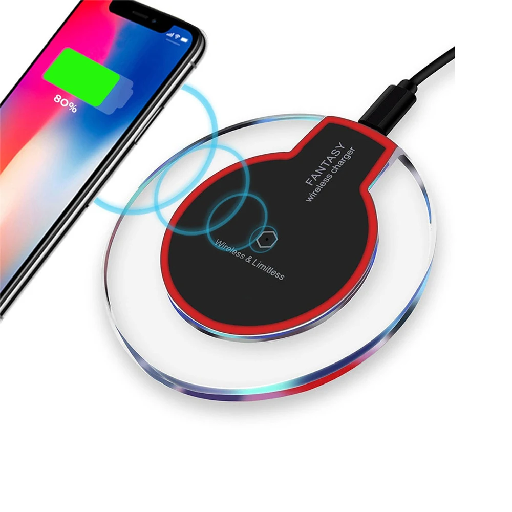 Qi Беспроводное зарядное устройство для iphone 5 5s 6plus 7plus 6s plus умная Беспроводная зарядная катушка приемник для xiaomi 9T samsung A50 A70