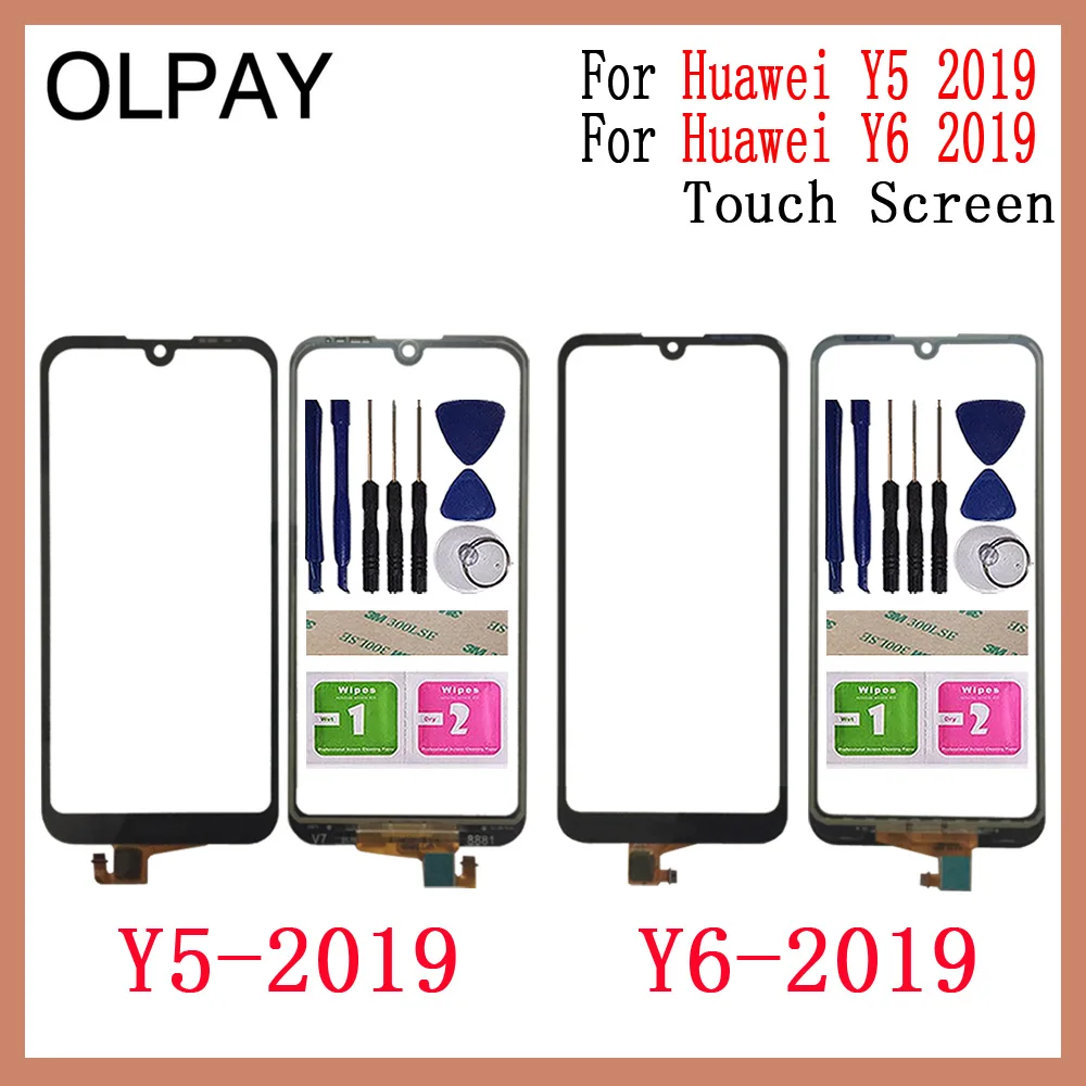 

OLPAY AAA New TouchScreen For Huawei Y5 2019 Touch Screen Digitizer For Huawei Y6 2019 Touch Panel Touch Screen Sensor Glass