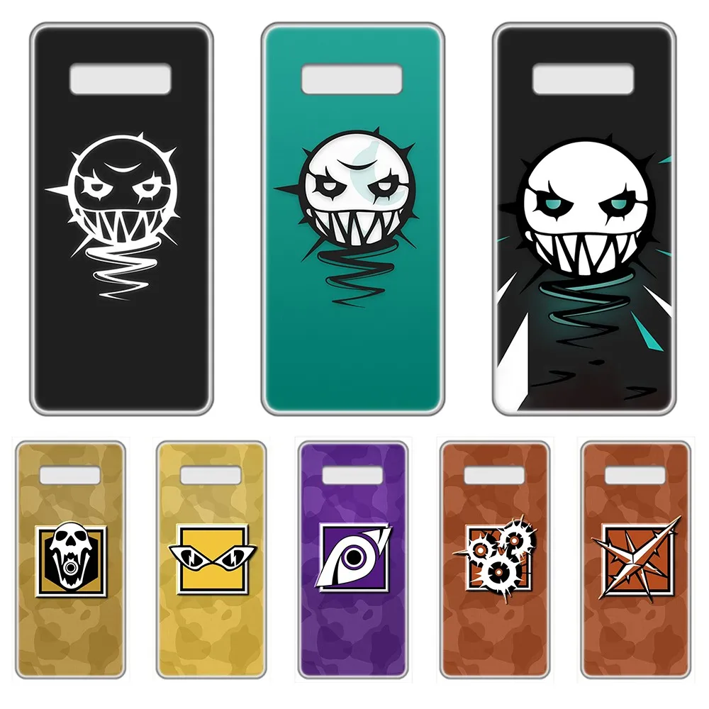 Прозрачный чехол для телефона Rainbow Six Siege icon prime SamSung Galaxy S 7 8 9 10 11 20 a 20e 50 51 70 71 Plus Edge
