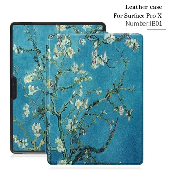 

Tablet Leather case for Microsoft Surface pro X 13'' Case high quality cover Ultra Slim Lightweight Stand Case Type Cover Keyboa