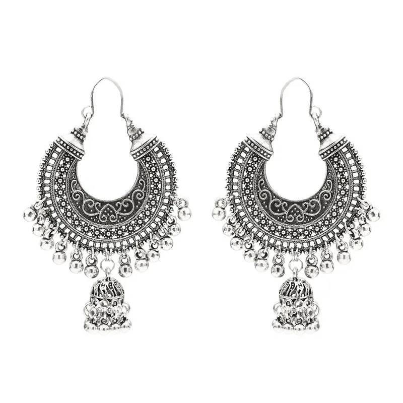 8 Boho несколько Винтаж этнические Висячие серьги-капли в подарок для женщин Женская Юбилейная Свадебная вечеринка ювелирных изделий - Окраска металла: 8