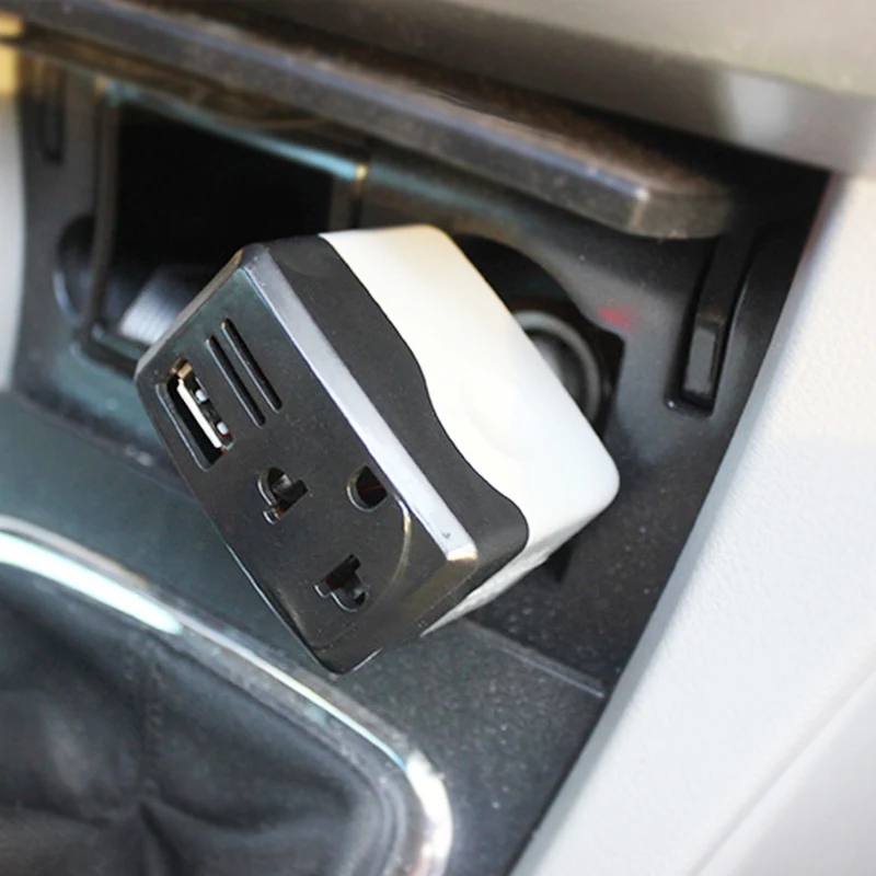 DC 12 V/24 V к переменному току 220V USB Портативный автомобиля мобильный Мощность Инвертор адаптер автомобильный преобразователь питания Зарядное устройство используется для всех телефонов инвертор