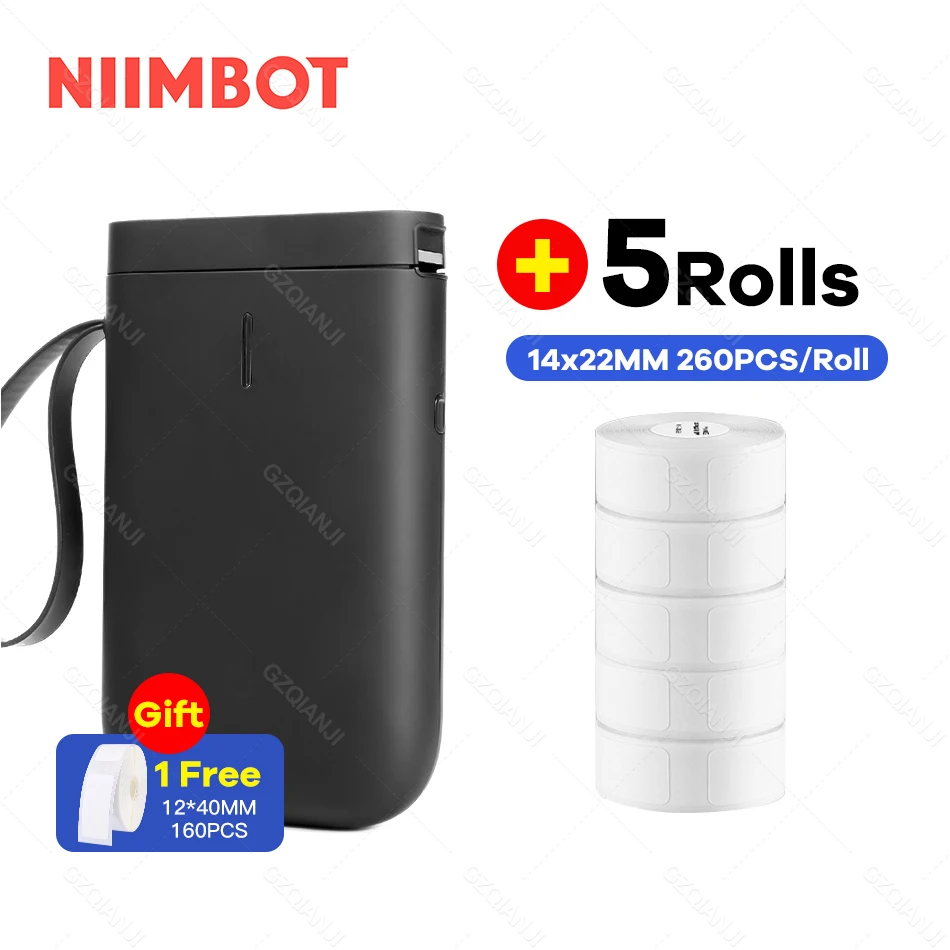 Niimbot D11 Label Printer Mini Wireless Sticker Printing Label Maker with 5 10 Roll White Paper Official Phone Price Tag Printer mini photo printer canon Printers