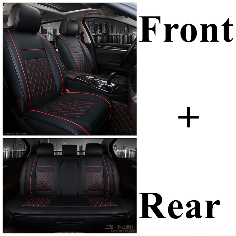 Автомобильный чехол для LADA Vesta Xray Kalina Priora Largus 4x4 Granta Samara 2106 210 Mini Countryman Coupe Clubman автомобильные аксессуары - Название цвета: black red standard