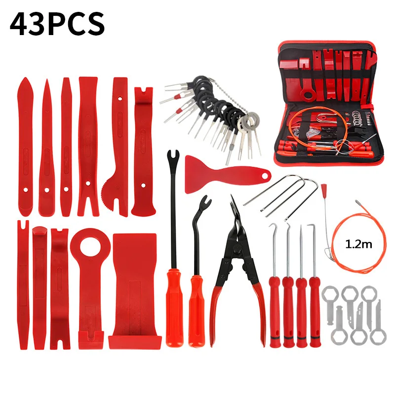

43x Nylon Car Dashboard Audio Stereo GPS Trim Disassembly Installation Tool Kits
