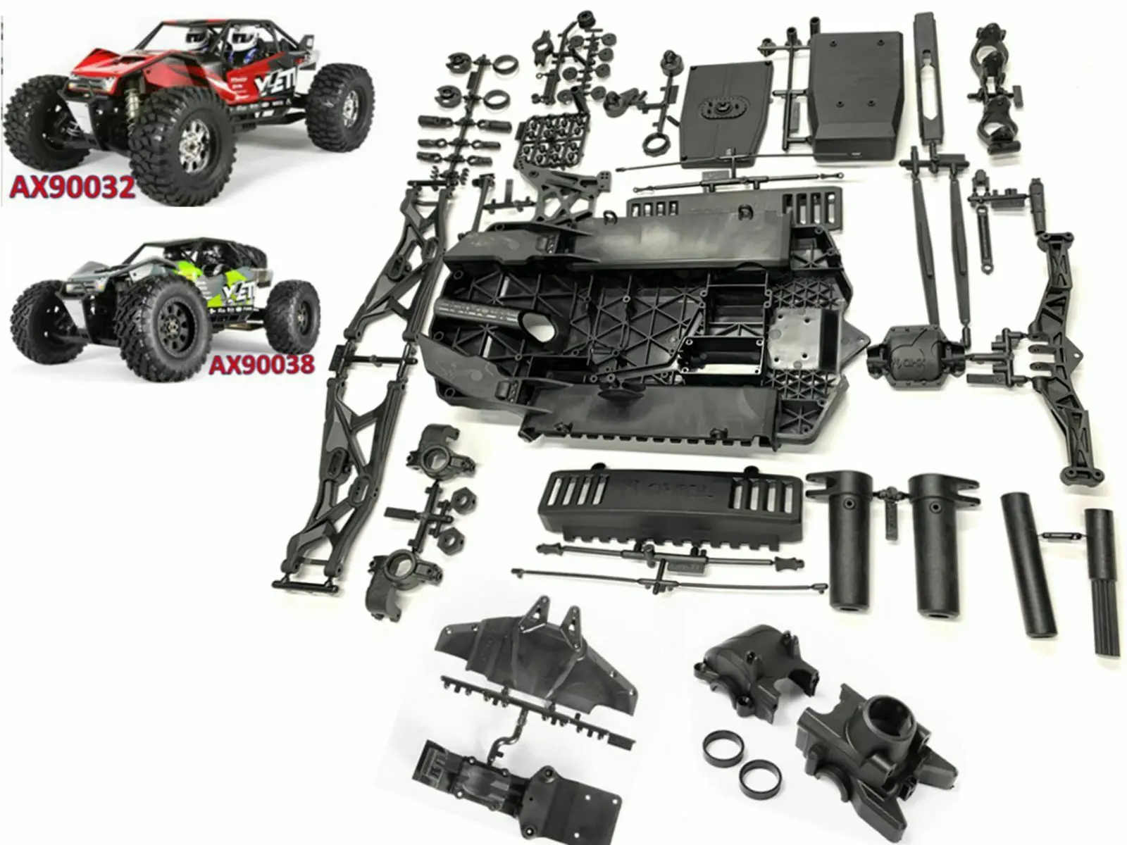 R/C Model Axial 1/8 YETI-I XL AX90032 AX90038 Kit Arm Plastic Part set crawler car
