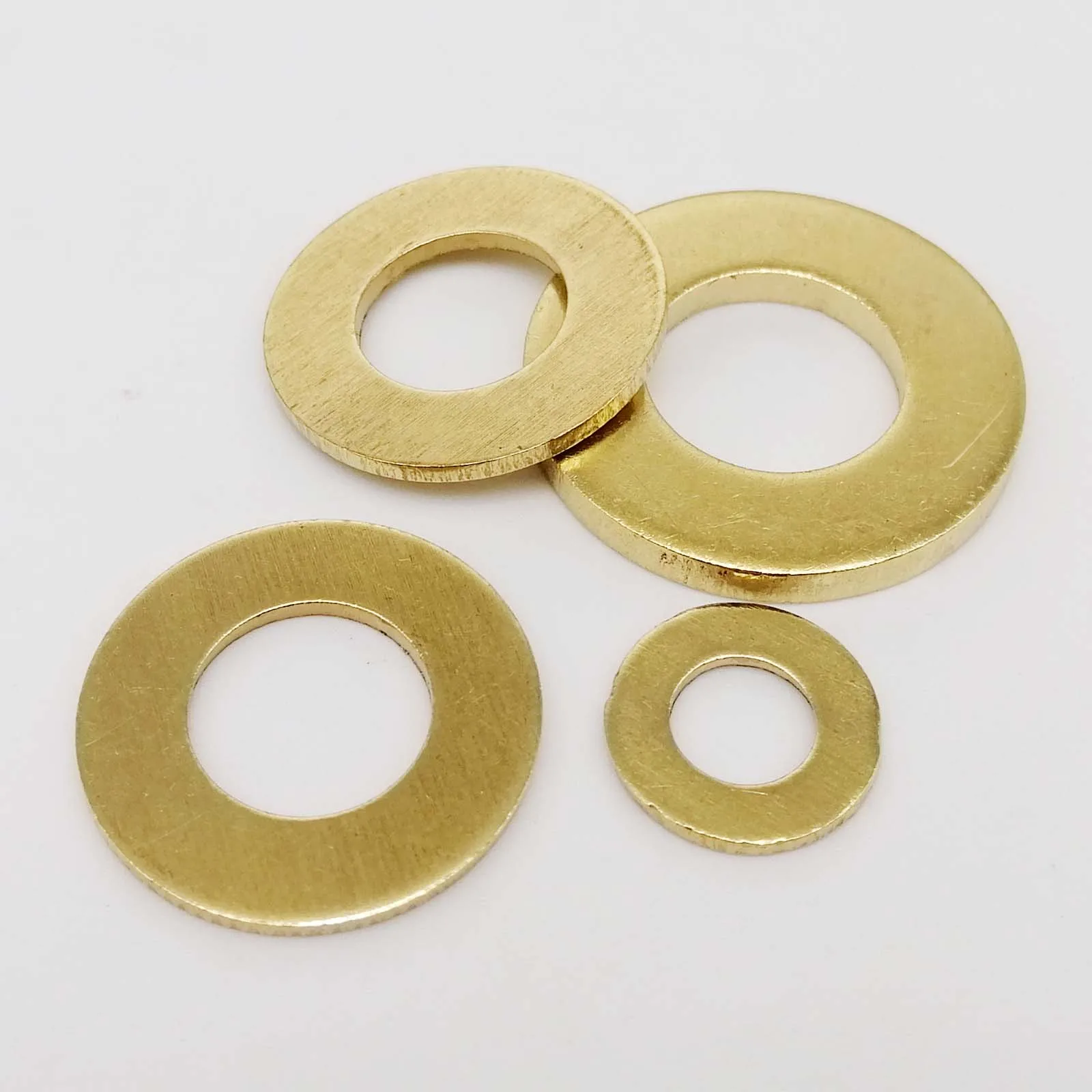 Copper washer set Copper washer Washer gasket Brass washer Copper washers 10/50pcs M2 M2.5 M3 M4 M5 M6 M8 M10 M12 GB97 DIN125 Solid Brass Copper Flat Washer Plain Gasket Pad