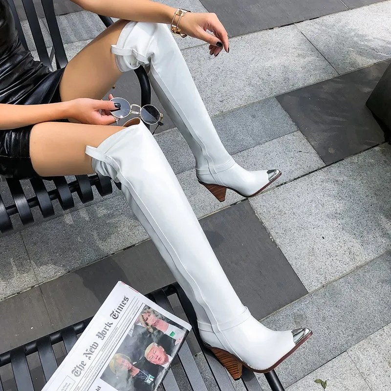2019 Большие размеры 35–43 новые женские сапоги из натуральной кожи Женская обувь на