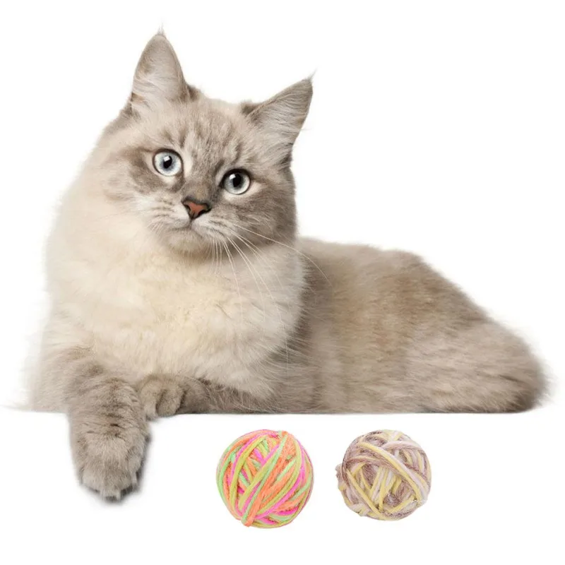 6 шт. мячик-игрушка для домашних животных кошачьи когти шерсть мяч игрушка кошка мяч игрушечные домашние питомцы