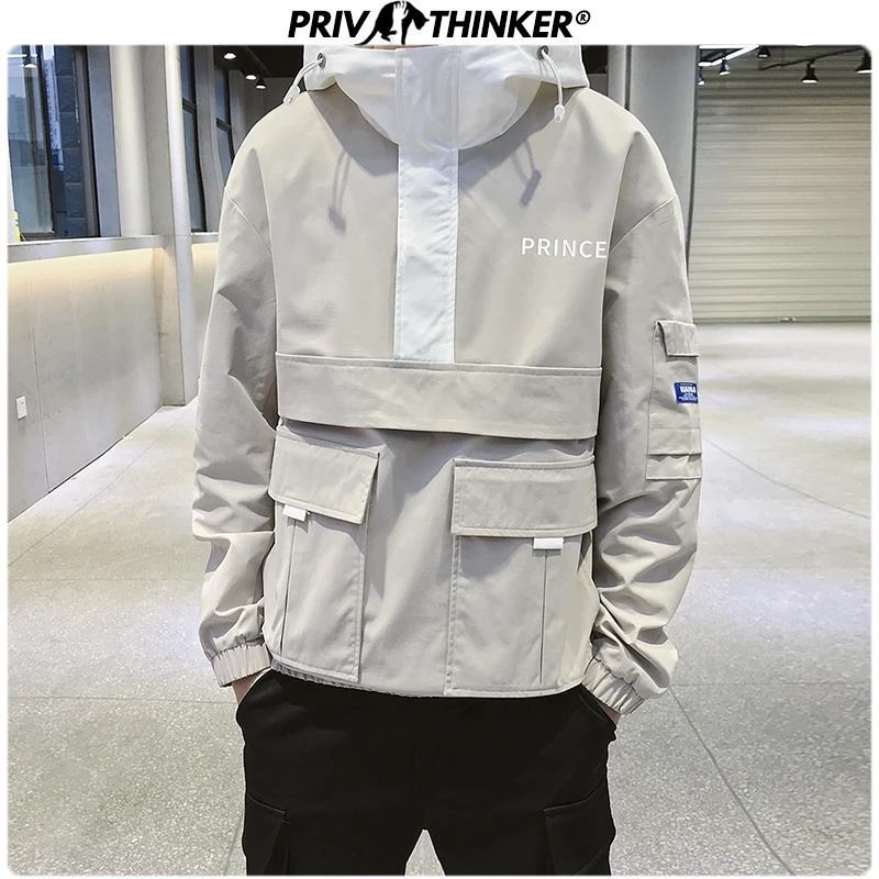 Privathinker мужские осенние модные куртки в стиле сафари 2019 мужская куртка хип-хоп с