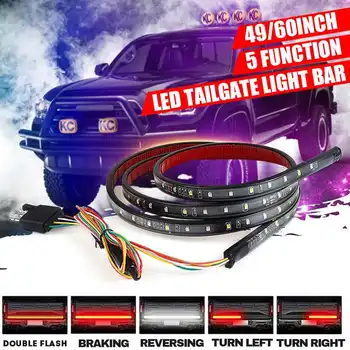 

NEW 49/60inch Car Brake Turn Light 12V + Decoder Warning Signal LED Flexible Strip Rear Tail Running Reverse Double Flash Lights