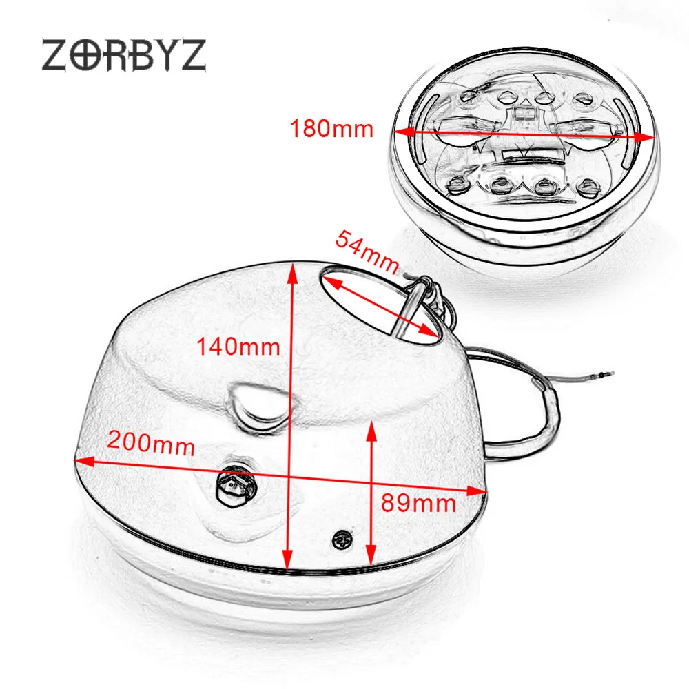 ZORBYZ " Хромированный кольцевой чехол светодиодный светильник на переднюю голову с янтарным/белым ангельским глазом светильник для Harley Yamaha Honda Triumph Cruisers Chopper