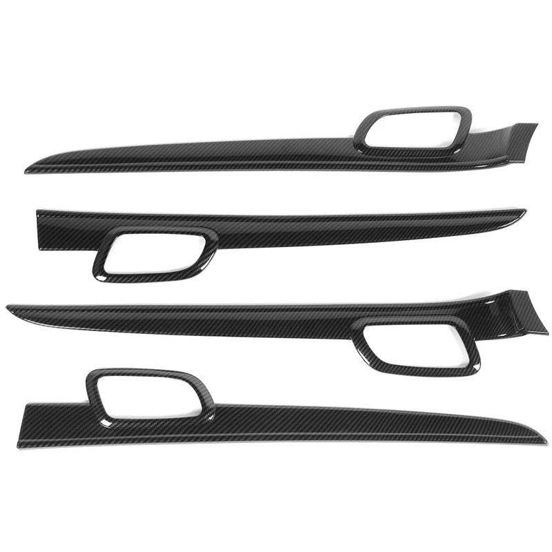 

Carbon Fiber Center Console Decor Frame Trim+Inner Door Handle Decor Cover for Jeep Grand Cherokee 2014-2019