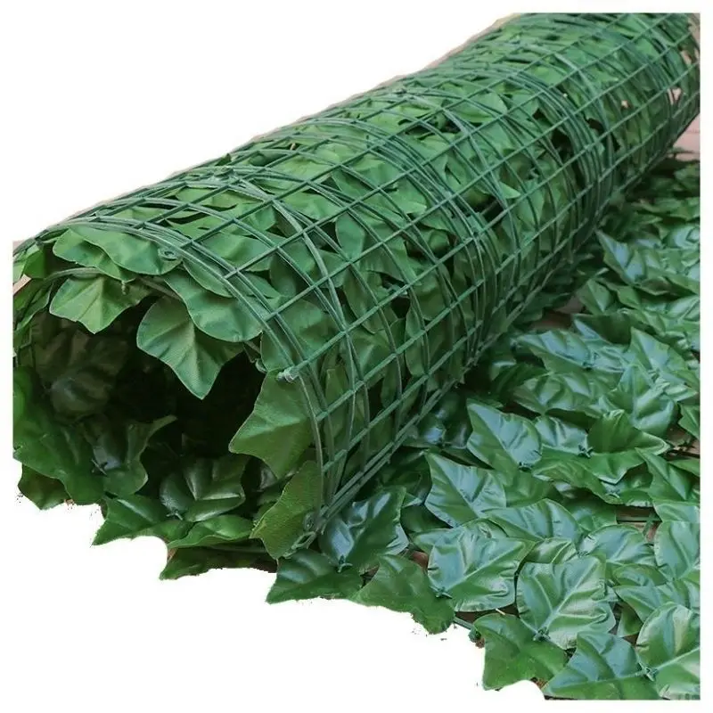 Artificial UV protection balcony green leaf fence roll board ivy private garden backyard home decoration rattan plants wall | Дом и сад