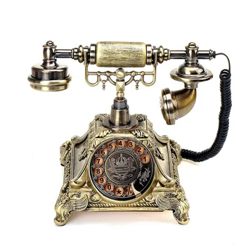 

Vintage Resin Telephone Money Box Piggy Bank Home Decoration Accessories Retro Gift Old Phone Model Cabinet Ornaments Craft
