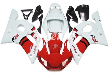 

4Gifts New ABS Motorcycle Full Fairings Kit Fit For YAMAHA YZF-R6 1998 1999 2000 2001 2002 98 99 00 01 02 body set Red White