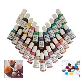 

1 Set 26 Colors Crystal Epoxy Pigment UV Resin Dye DIY Jewelry Colorant Art Crafts Coloring Drying Color Mixing Liquid Decor