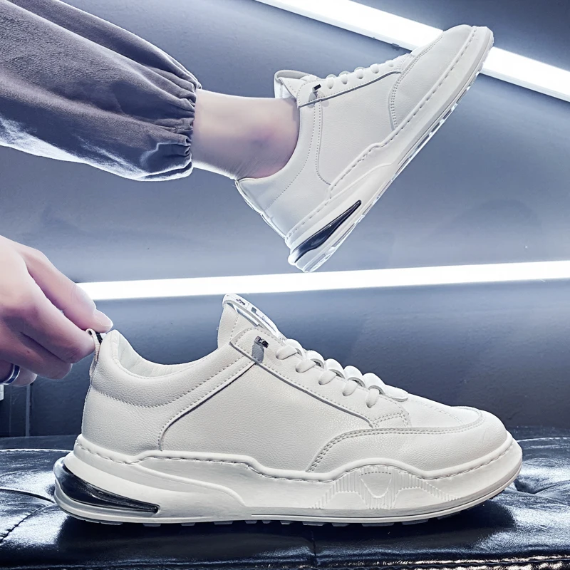 Men Skateboarding Shoes High Top Leisure Sneakers Breathable Street Shoes Sports Shoes Hip Top Walking Shoes Chaussure Homme