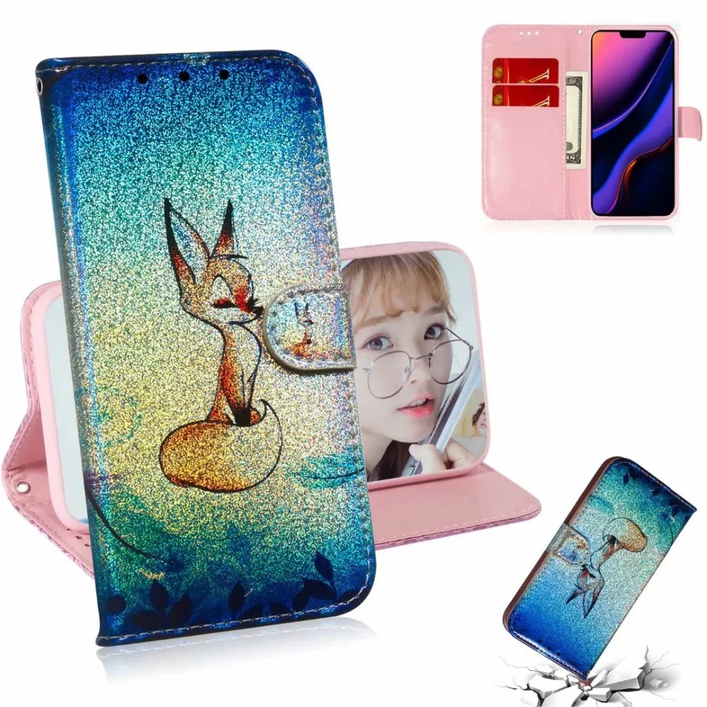 50 шт./лот, кожаный чехол с рисунком льва, лисы, кошки, панды, Тигра для samsung galaxy A10S/A30S/A50S/M30S/NOTE 9/S9 PLUS/S9