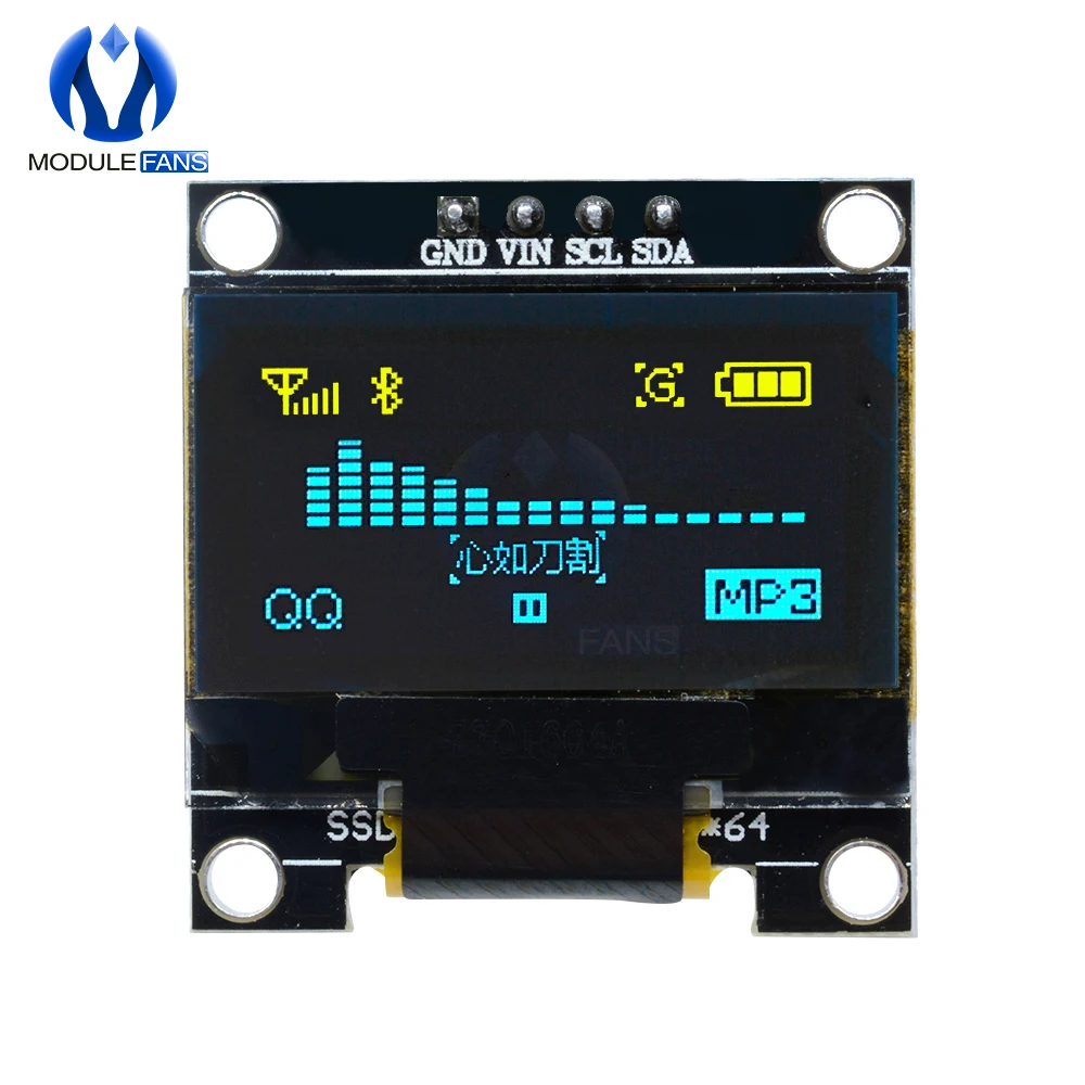 Плата драйвера контроллера Arduino STM32 0 96 дюйма 128*64|display module|oled display modulei2c oled module |