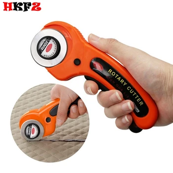 

HKFZ Cloth Cutting Tool Portable Loop Rotate Sewing 45mm Premium Loop Quilting Rotary Cutter Fabric Handle Cutting Craft Tool