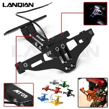 

For Yamaha MT09 FZ09 Motorcycle License Plate Bracket Holder MT-09 FZ-09 2014 2015 2016 2017 2018 2019 MT FZ 09 CNC Accessories