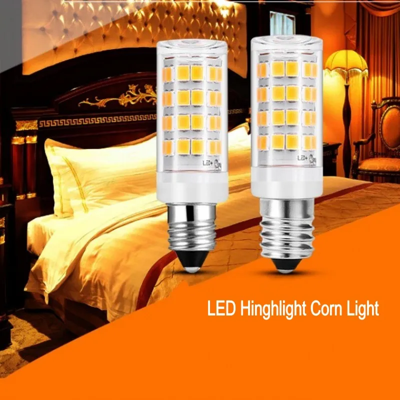 NEW Mini E14 LED Lamp 3W 5W 9W 12W AC 220V LED Corn Bulb SMD2835 360 Beam Angle Replace Halogen Chandelier Lights