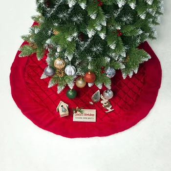 

2Pcs Skirt Under The Christmas Tree Mat 2021 New Year Decorations Ornaments Mat Under The Tree Round Covers Arbol Christmas New