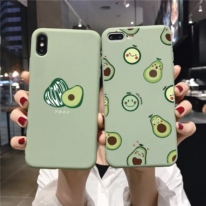 Мультфильм авокадо мягкие чехлы из ТПУ для samsung Galaxy A50 A70 A60 A50S A40 A30 A30S A20e Примечание