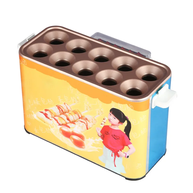 thumbnail image 1 of Máquina comercial para hacer salchichas de huevo Máquina para hacer rollitos de huevo con diez orificios Máquina para hacer bocadillos de desayuno Máquina eléctrica para hacer salchichas de huevo, 1 of 4