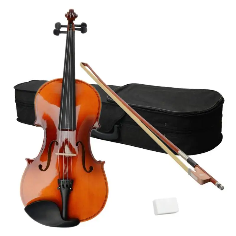 

16 inch Acoustic Retro Color Viola Set with Carrying Case Bow Rosin Kit Stringed Instruments Maple Montessori Music Toy Training