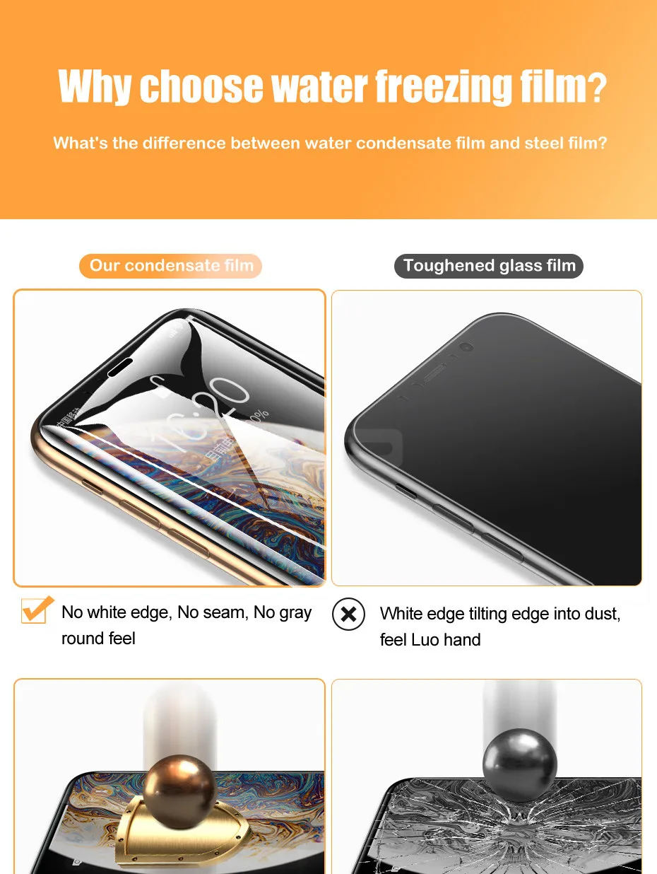 2 в 1 защита экрана объектива камеры для iPhone 11 Pro Max XS X Гидрогелевая пленка для iPhone 7 8 6 6s Plus X XS Max XR пленка не стекло