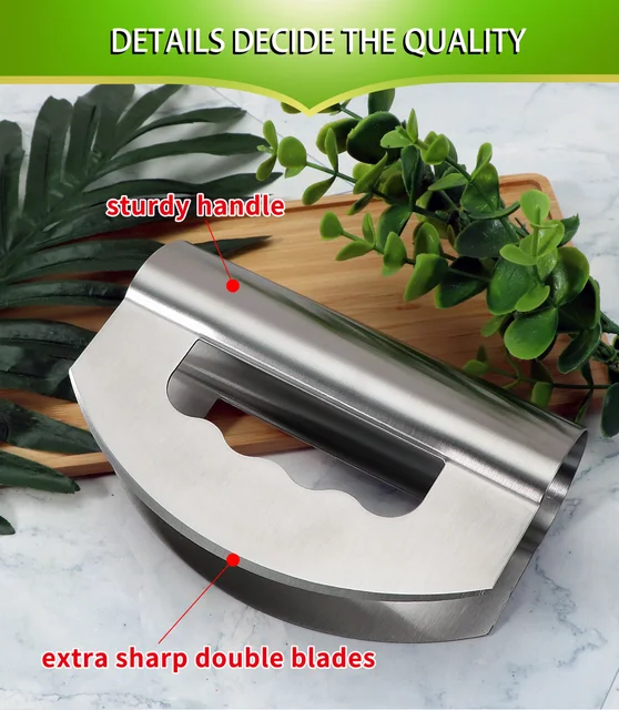 Mezzaluna Herb & Salad Chopper - Double Blade – Jean Patrique Professional  Cookware