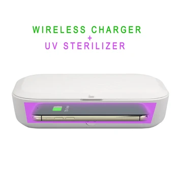 

Multifunction 3IN1 Mobile Phone Wireless Charger UV Sterilizer Disinfection Box With aroma for Mask jewelry watches Disinfect