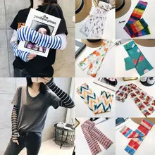 Ins Цветочные нарукавники спортивные защитные рукава Защита от солнца УФ ручная крышка Охлаждение Бег Рыбалка Гольф Велоспорт Лето Горячая