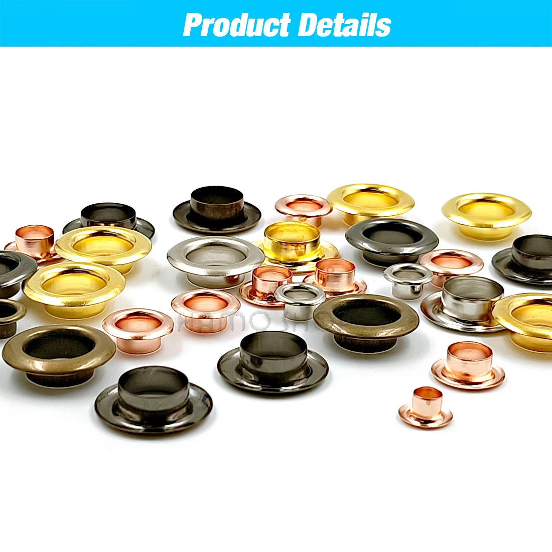 Hole Metal Eyelets Grommets 100Pcs Mixed 5 Colors With Washer eyelet grommet ring kit eyelet grommet ring grommet eyelet kit screw back eyelets metal eyelet buttons