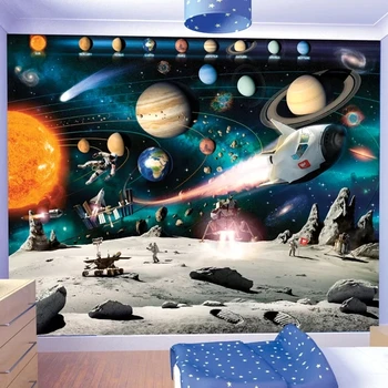 

Free Shipping Hot Customize Wall Stickers Abstract Space Wall Mural Decals Creative Design for Home Deco Photo Wallpaper