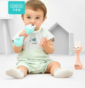 

Beiens Baby Toys Kids Musical Rattle Early Development Toys 0-12 Months Enfant Hand Shaking Rattle Educational Mobiles Toy Gifts