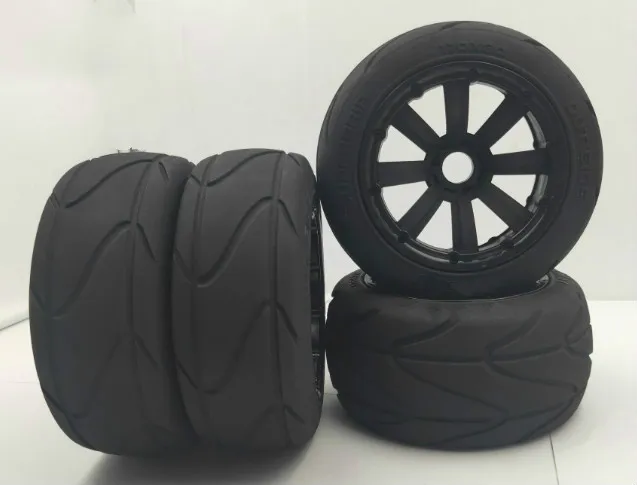 Передние и задние колеса на дороге лысые шины и шины кожи для 1/5 HPI Rovan KM MADMAX Baja 5B Rc автозапчасти