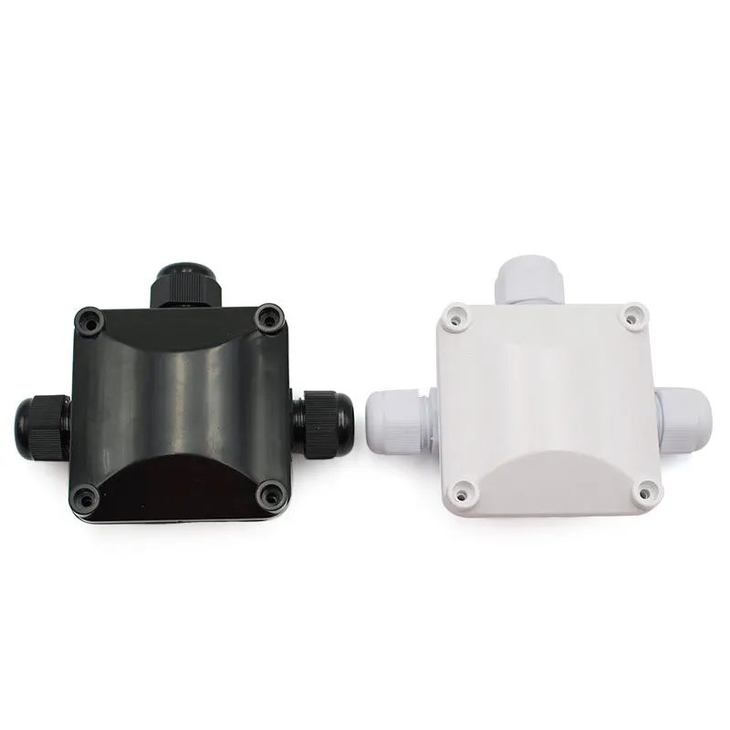 

2X Junction Box IP68 Waterproof UV Sunproof Outdoor Multiple ways Plastic Electrical Junction Box Case Cable Wire Connector