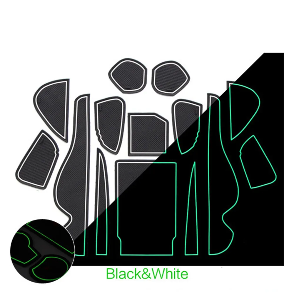 

For Toyota Harrier 60 A Series XU60 2014 2015 2016 Gate Slot Pad For Interior Coaster Accessories Mat Cup Door Groove Car Mat