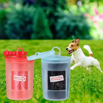 

Dog Dispenser Poop Bag Garbage Holder Waste Picker Cleaning Tool Economically Storage Box for Household Pet Dogs