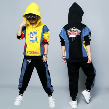 

Boys clothes kids sport suit hip-hop boys clothing sets autumn two pieces children outfits kids tracksuit clothes 4-12 Years