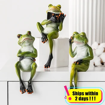 

Decorations for Home Home Decoration Accessories for Living Room Counter Display Frog Animal Model Creative Home Decor
