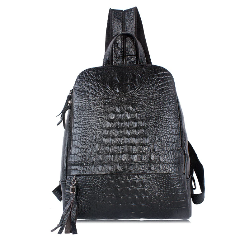 Новинка 100% женские рюкзаки из натуральной кожи аллигатора новая роскошная